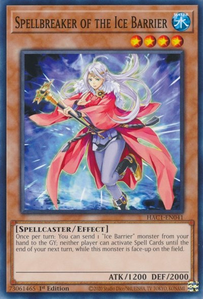 Spellbreaker of the Ice Barrier (HAC1-EN041) [Hidden Arsenal: Chapter 1]