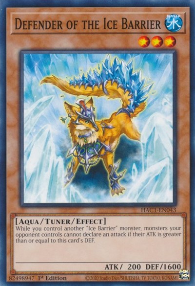 Defender of the Ice Barrier (HAC1-EN043) [Hidden Arsenal: Chapter 1]