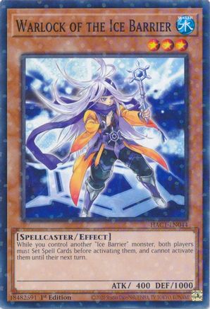 Warlock of the Ice Barrier (Duel Terminal) (HAC1-EN044) - Hidden Arsenal: Chapter 1 1st Edition