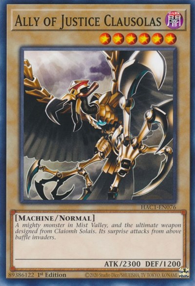 Ally of Justice Clausolas (HAC1-EN076) [Hidden Arsenal: Chapter 1]