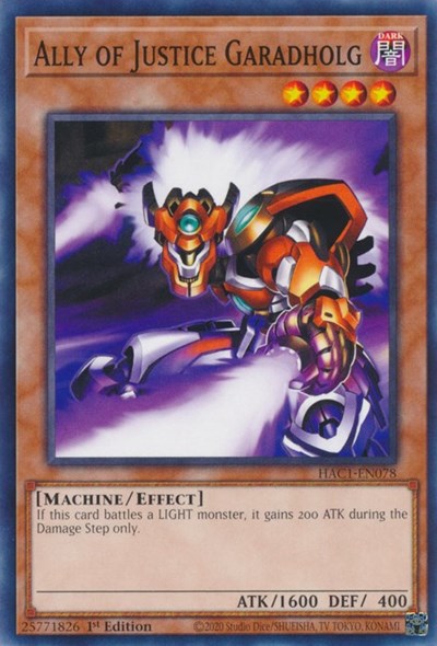 Ally of Justice Garadholg (HAC1-EN078) [Hidden Arsenal: Chapter 1]