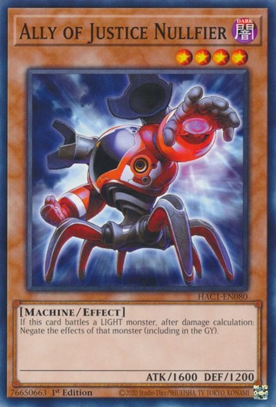 Ally of Justice Nullfier (HAC1-EN080) [Hidden Arsenal: Chapter 1]