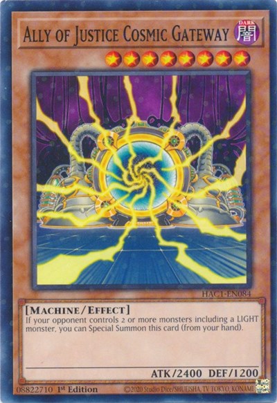 Ally of Justice Cosmic Gateway (Duel Terminal) (HAC1-EN084) [Hidden Arsenal: Chapter 1]