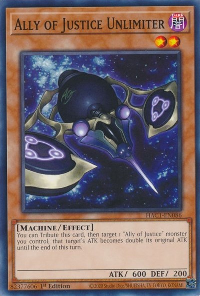 Ally of Justice Unlimiter (HAC1-EN086) [Hidden Arsenal: Chapter 1]