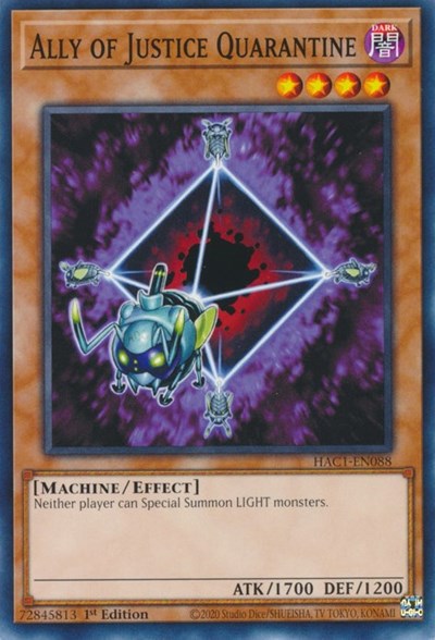 Ally of Justice Quarantine (HAC1-EN088) [Hidden Arsenal: Chapter 1]