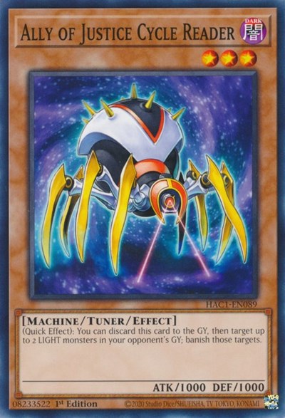 Ally of Justice Cycle Reader (HAC1-EN089) [Hidden Arsenal: Chapter 1]