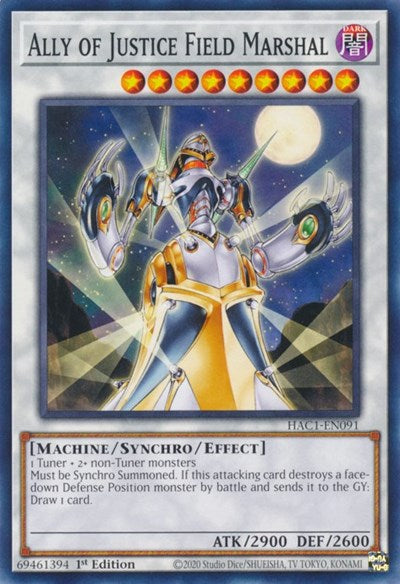 Ally of Justice Field Marshal (HAC1-EN091) [Hidden Arsenal: Chapter 1]