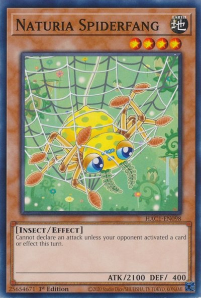 Naturia Spiderfang (HAC1-EN098) [Hidden Arsenal: Chapter 1]