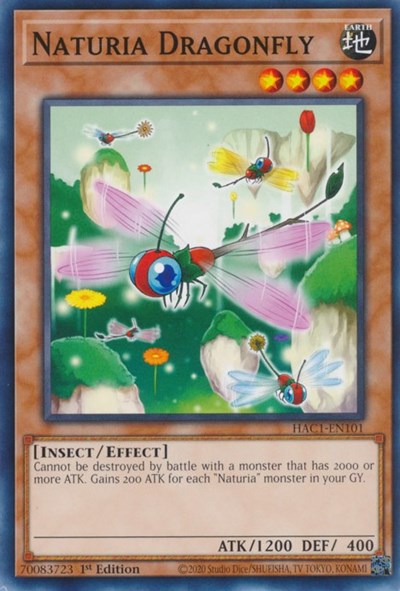 Naturia Dragonfly (HAC1-EN101) [Hidden Arsenal: Chapter 1]