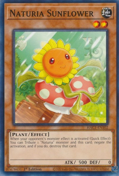 Naturia Sunflower (HAC1-EN102) [Hidden Arsenal: Chapter 1]