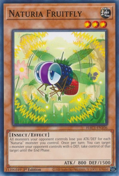 Naturia Fruitfly (HAC1-EN106) [Hidden Arsenal: Chapter 1]