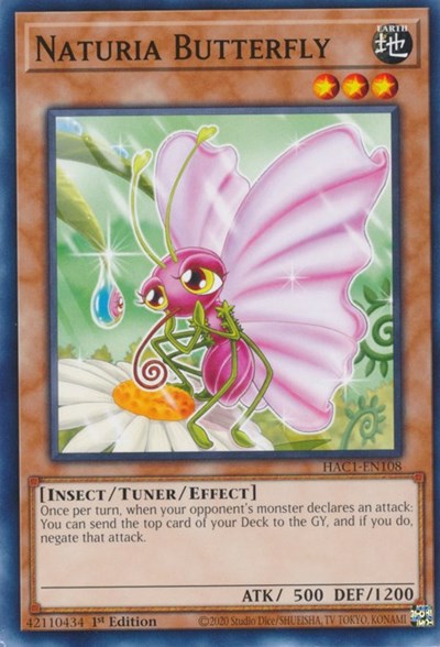 Naturia Butterfly (HAC1-EN108) [Hidden Arsenal: Chapter 1]