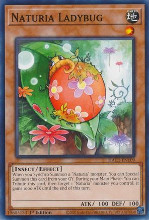 Naturia Ladybug (HAC1-EN109) - Hidden Arsenal: Chapter 1 1st Edition