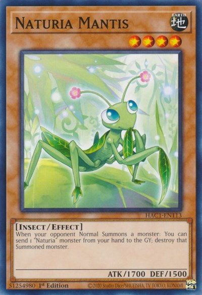 Naturia Mantis (HAC1-EN113) [Hidden Arsenal: Chapter 1]