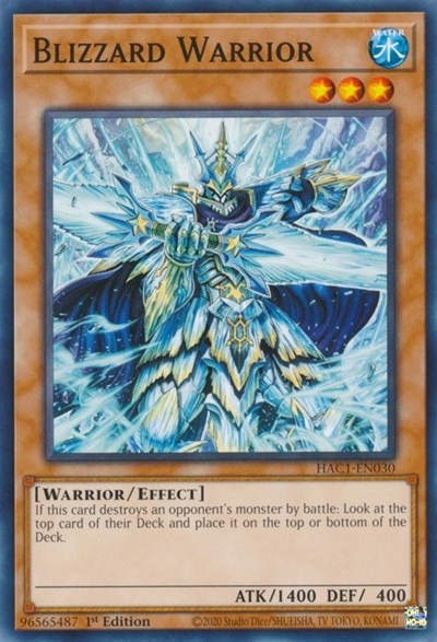 Blizzard Warrior (HAC1-EN030) [Hidden Arsenal: Chapter 1]