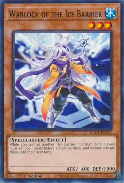 Warlock of the Ice Barrier (HAC1-EN044) [Hidden Arsenal: Chapter 1]