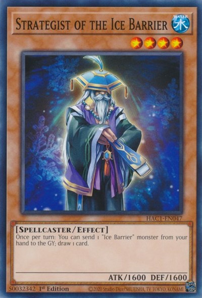 Strategist of the Ice Barrier (HAC1-EN047) [Hidden Arsenal: Chapter 1]