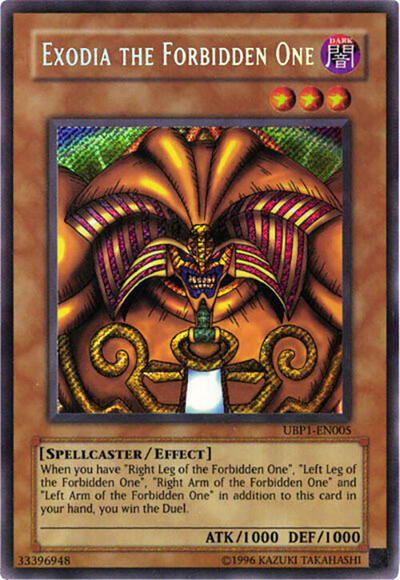 Exodia the Forbidden One (UBP1-EN005) [GX Ultimate Beginner's Pack 1]