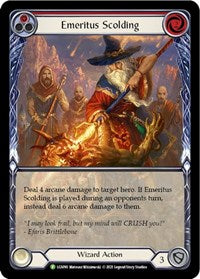 Emeritus Scolding (Red) (Extended Art) - LGS090 (LGS090) [Flesh and Blood: Promo Cards]