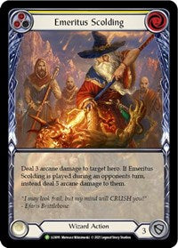 Emeritus Scolding (Yellow) (Extended Art) - LGS091 (LGS091) [Flesh and Blood: Promo Cards]
