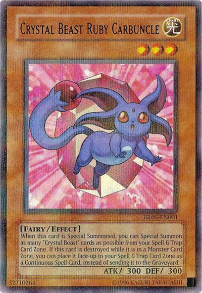 Crystal Beast Ruby Carbuncle (HL05-EN001) [Hobby League 5]