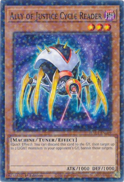 Ally of Justice Cycle Reader (Duel Terminal) (HAC1-EN089) [Hidden Arsenal: Chapter 1]