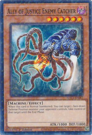 Ally of Justice Enemy Catcher (Duel Terminal) (HAC1-EN082) - Hidden Arsenal: Chapter 1 1st Edition