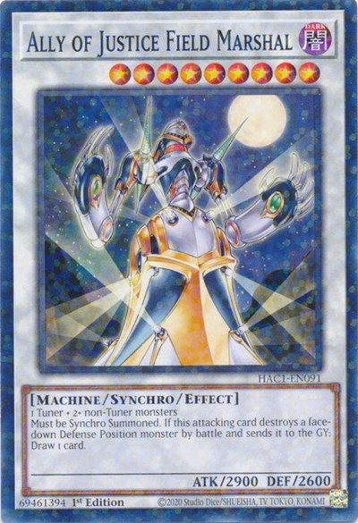 Ally of Justice Field Marshal (Duel Terminal) (HAC1-EN091) [Hidden Arsenal: Chapter 1]