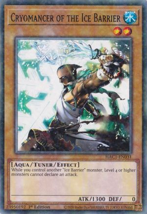 Cryomancer of the Ice Barrier (Duel Terminal) (HAC1-EN031) - Hidden Arsenal: Chapter 1 1st Edition