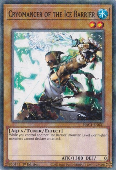 Cryomancer of the Ice Barrier (Duel Terminal) (HAC1-EN031) [Hidden Arsenal: Chapter 1]