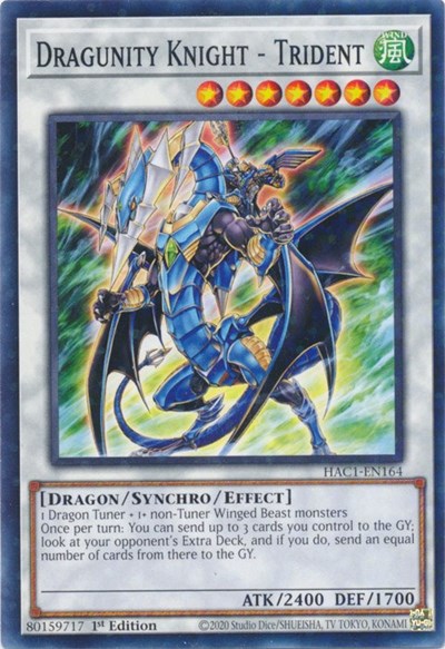 Dragunity Knight - Trident (Duel Terminal) (HAC1-EN164) [Hidden Arsenal: Chapter 1]