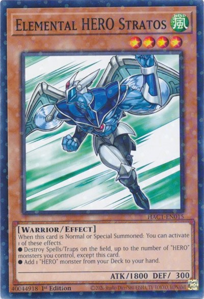 Elemental HERO Stratos (Duel Terminal) (HAC1-EN015) [Hidden Arsenal: Chapter 1]