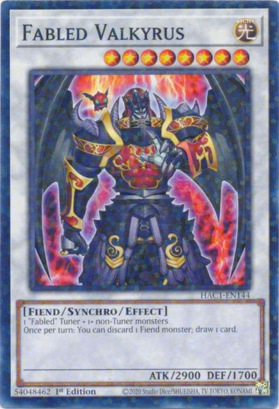 Fabled Valkyrus (Duel Terminal) (HAC1-EN144) [Hidden Arsenal: Chapter 1]