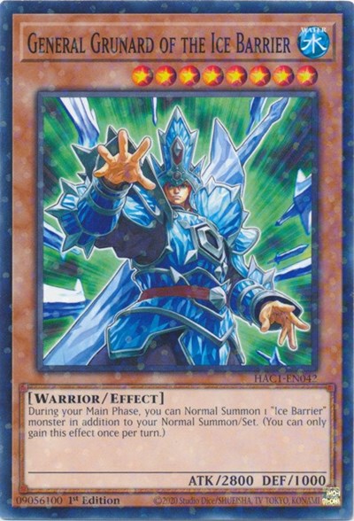 General Grunard of the Ice Barrier (Duel Terminal) (HAC1-EN042) [Hidden Arsenal: Chapter 1]