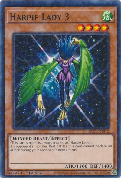 Harpie Lady 3 (Duel Terminal) (HAC1-EN012) [Hidden Arsenal: Chapter 1]
