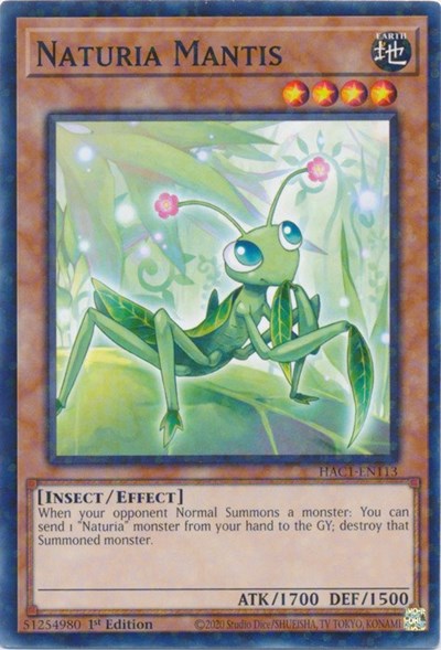 Naturia Mantis (Duel Terminal) (HAC1-EN113) [Hidden Arsenal: Chapter 1]