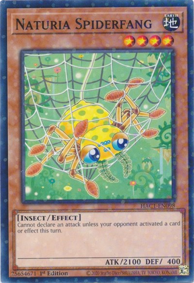 Naturia Spiderfang (Duel Terminal) (HAC1-EN098) [Hidden Arsenal: Chapter 1]