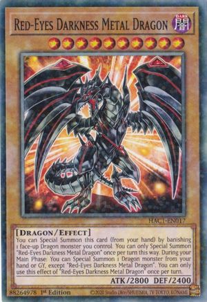 Red-Eyes Darkness Metal Dragon (Duel Terminal) (HAC1-EN017) - Hidden Arsenal: Chapter 1 1st Edition