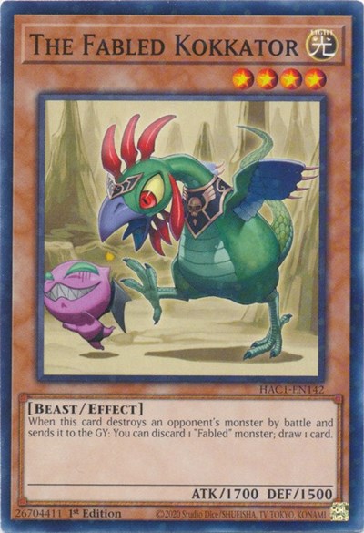 The Fabled Kokkator (Duel Terminal) (HAC1-EN142) [Hidden Arsenal: Chapter 1]