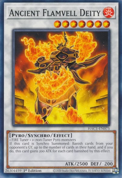 Ancient Flamvell Deity (HAC1-EN075) [Hidden Arsenal: Chapter 1]