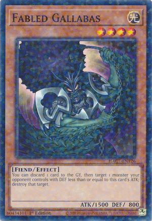 Fabled Gallabas (Duel Terminal) (HAC1-EN126) - Hidden Arsenal: Chapter 1 1st Edition