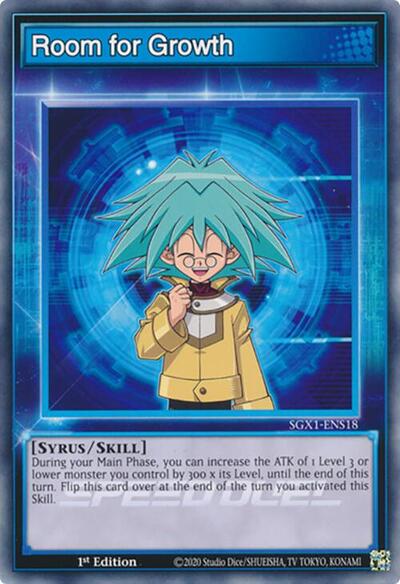 Room for Growth (SGX1-ENS18) [Speed Duel GX: Duel Academy Box]