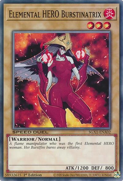 Elemental HERO Burstinatrix (SGX1-ENA02) [Speed Duel GX: Duel Academy Box]