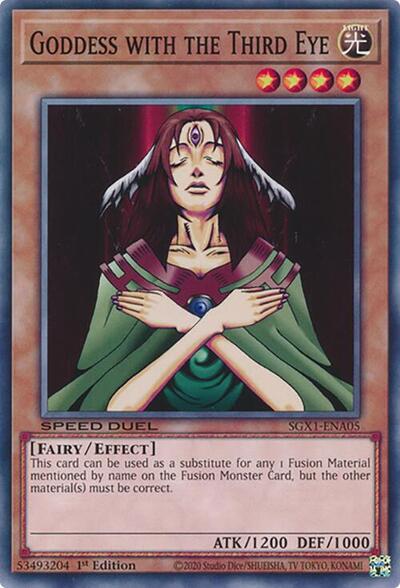 Goddess with the Third Eye (SGX1-ENA05) [Speed Duel GX: Duel Academy Box]