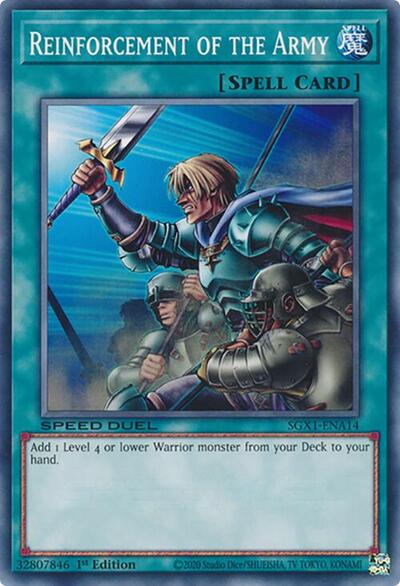 Reinforcement of the Army (A) (SGX1-ENA14) [Speed Duel GX: Duel Academy Box]