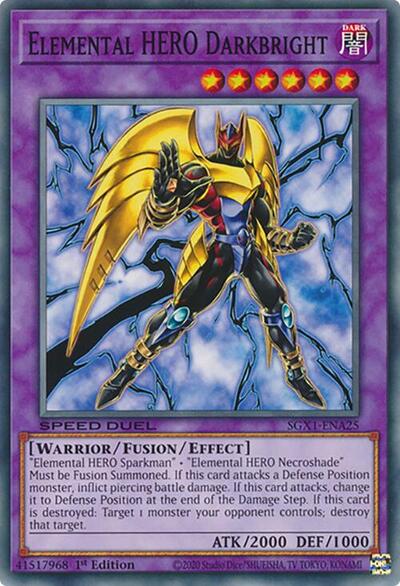Elemental HERO Darkbright (SGX1-ENA25) [Speed Duel GX: Duel Academy Box]