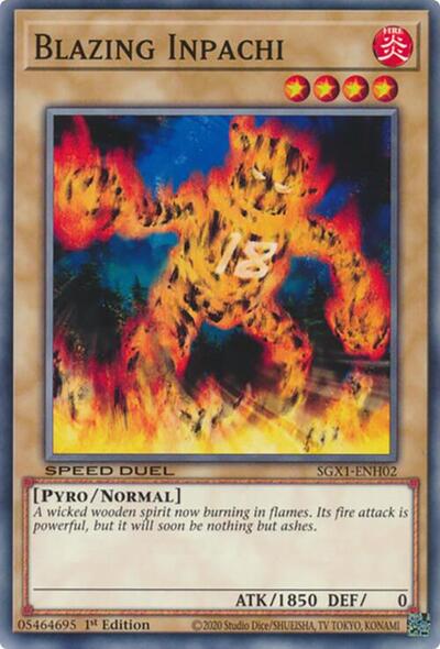 Blazing Inpachi (SGX1-ENH02) [Speed Duel GX: Duel Academy Box]
