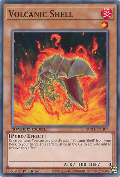 Volcanic Shell (SGX1-ENH07) [Speed Duel GX: Duel Academy Box]
