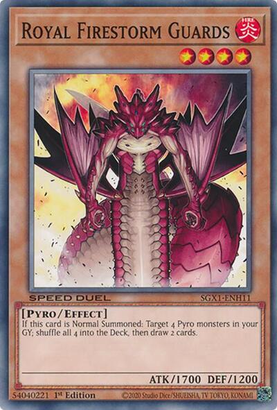 Royal Firestorm Guards (SGX1-ENH11) [Speed Duel GX: Duel Academy Box]