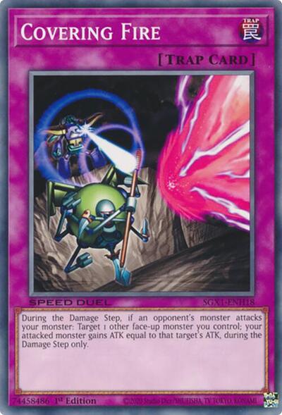 Covering Fire (SGX1-ENH18) [Speed Duel GX: Duel Academy Box]
